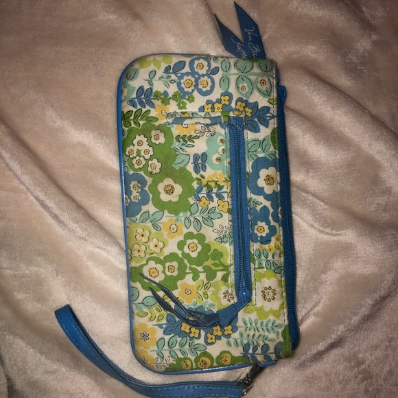 Vera Bradley green and yellow floral wallet - Picture 5 of 7